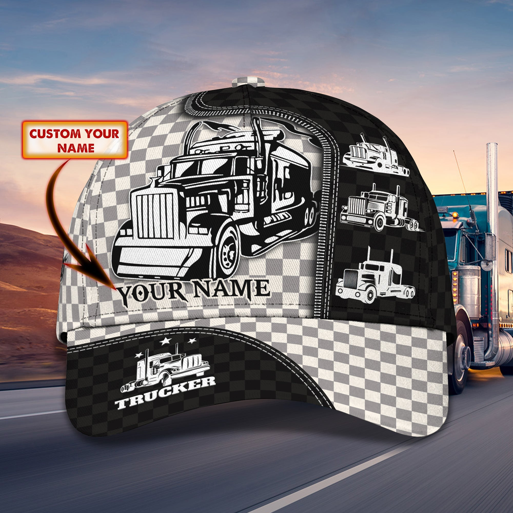 Personalized Custom Classic Trucker Cap Trucker Hats Custom Hats Gifts For Men & Women