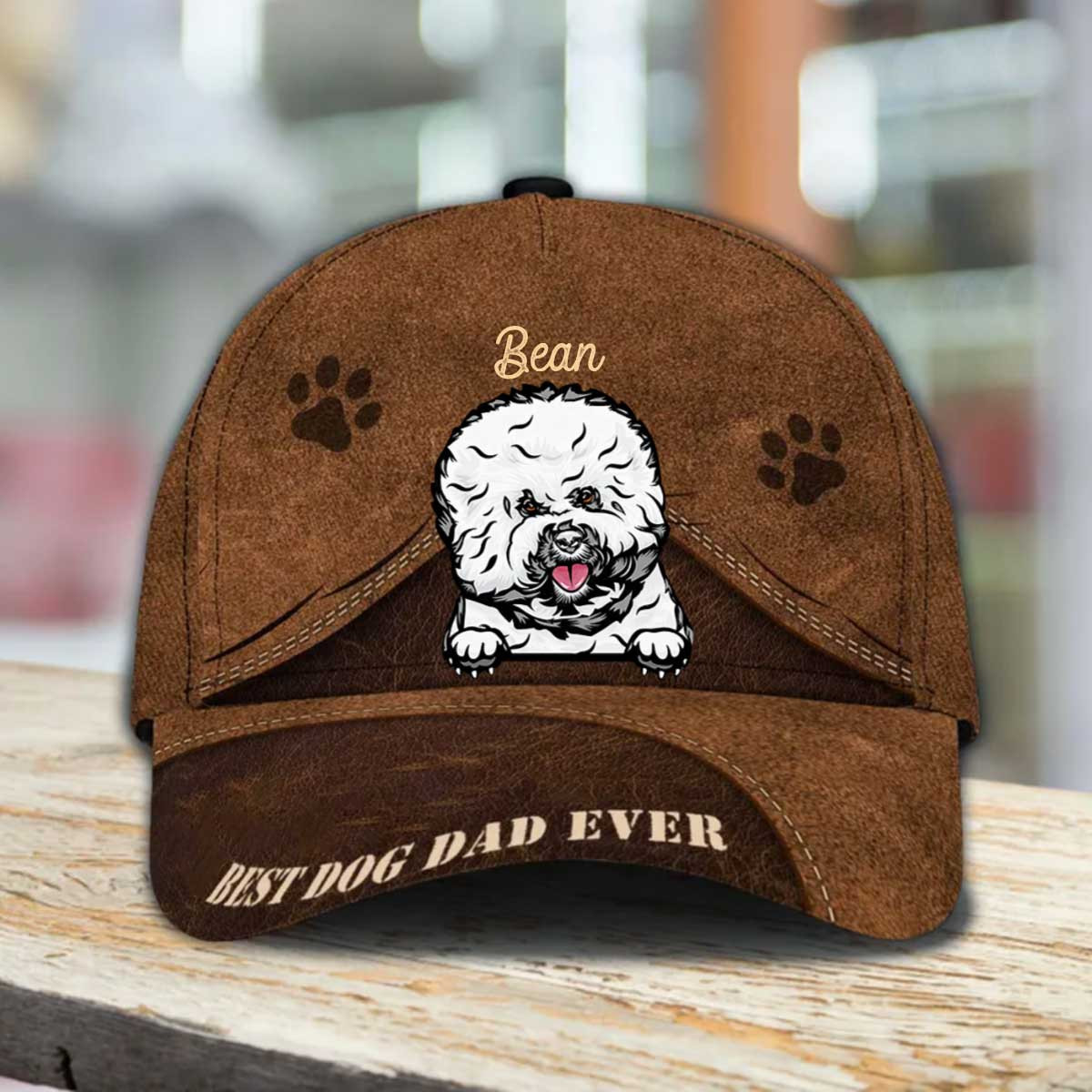 Personalized Cute Bichon Frise Hat, Custom Bichon Frise Cap 3D for Mom Who loves Bichon Frise Trucker Hats Custom Hats Gifts For Men & Women