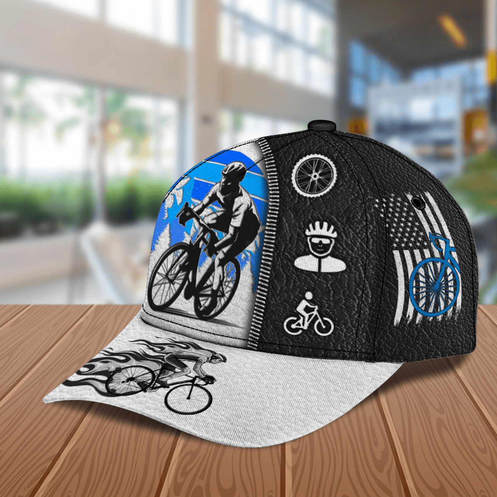 Personalized Cycling Classic Cap Trucker Hats Custom Hats Gifts For Men & Women