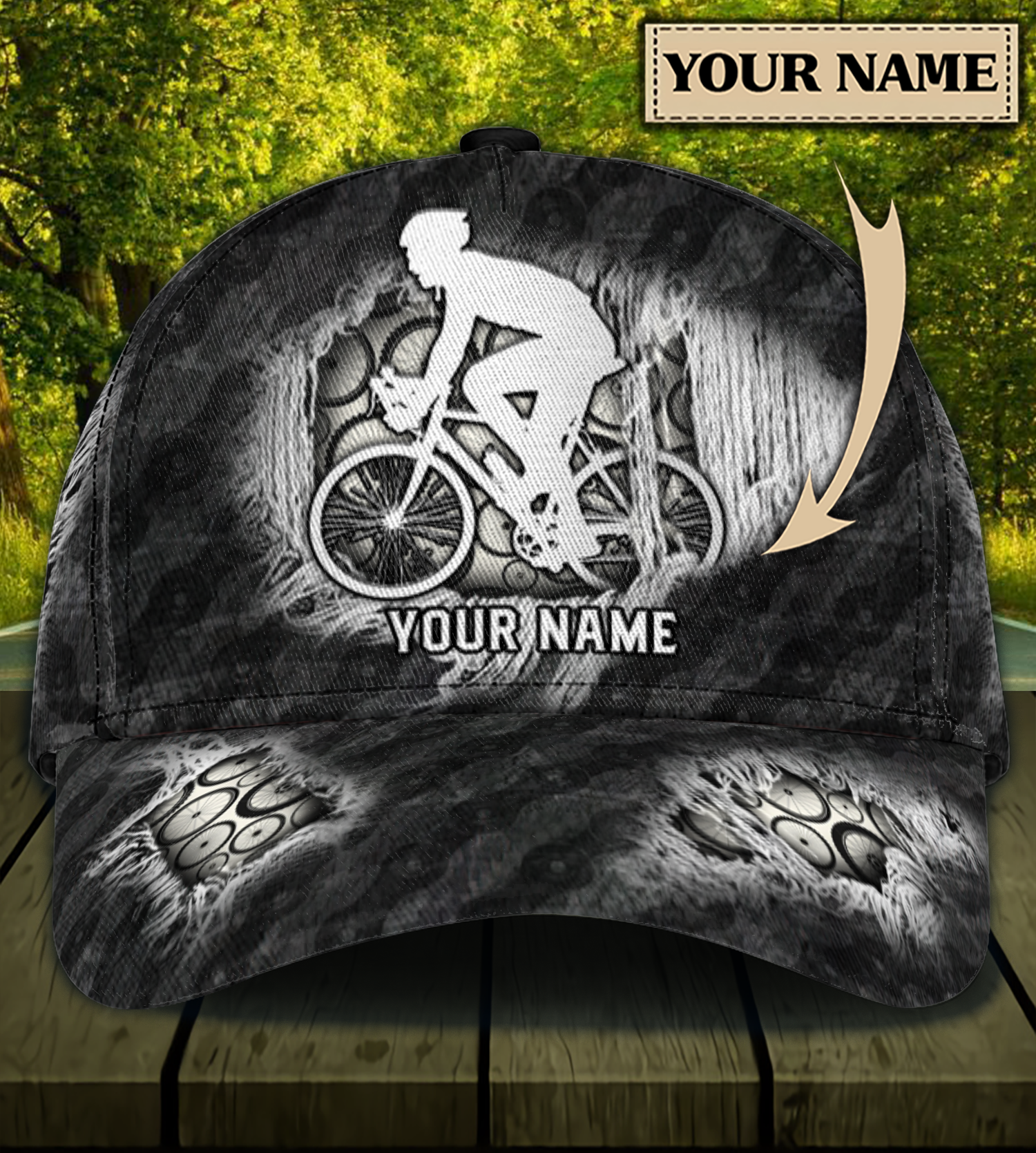 Personalized Cycling Classic Cap Trucker Hats Custom Hats Gifts For Men & Women