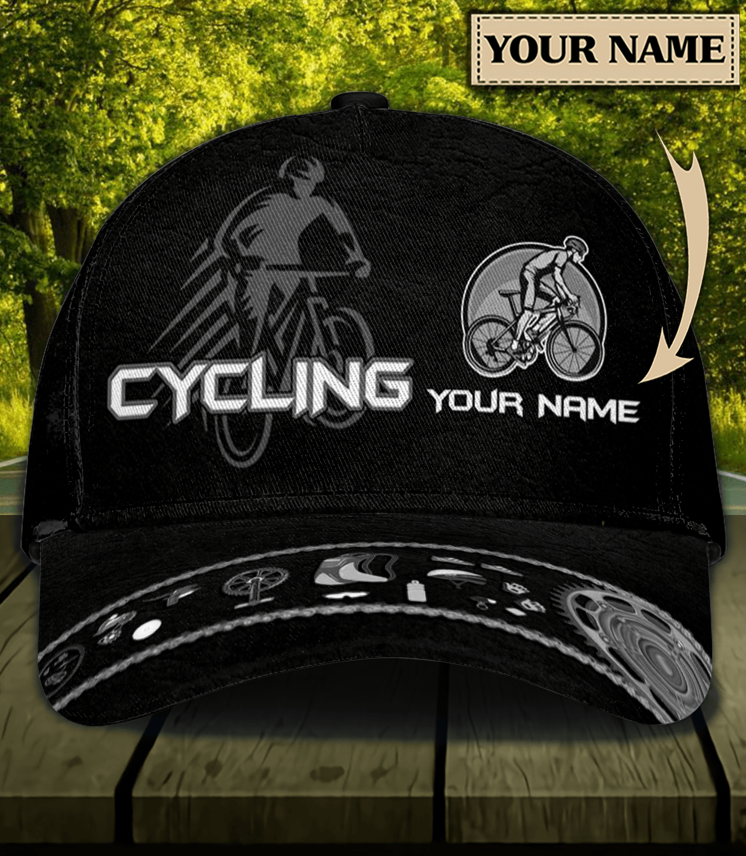 Personalized Cycling Classic Cap Trucker Hats Custom Hats Gifts For Men & Women