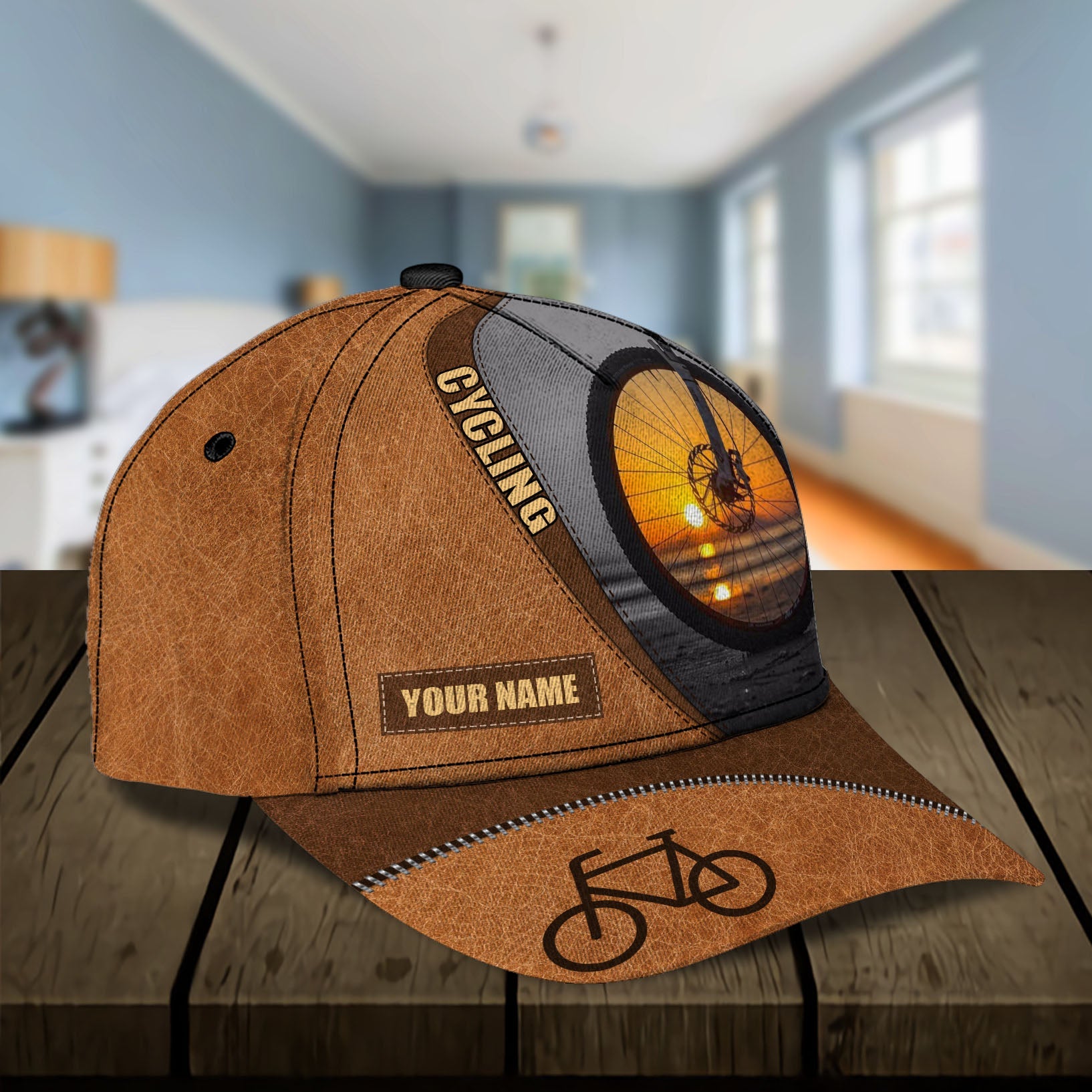 Personalized Cycling Classic Cap Trucker Hats Custom Hats Gifts For Men & Women