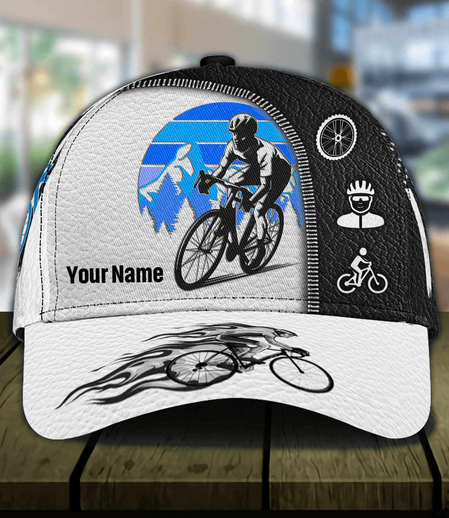 Personalized Cycling Classic Cap Trucker Hats Custom Hats Gifts For Men & Women