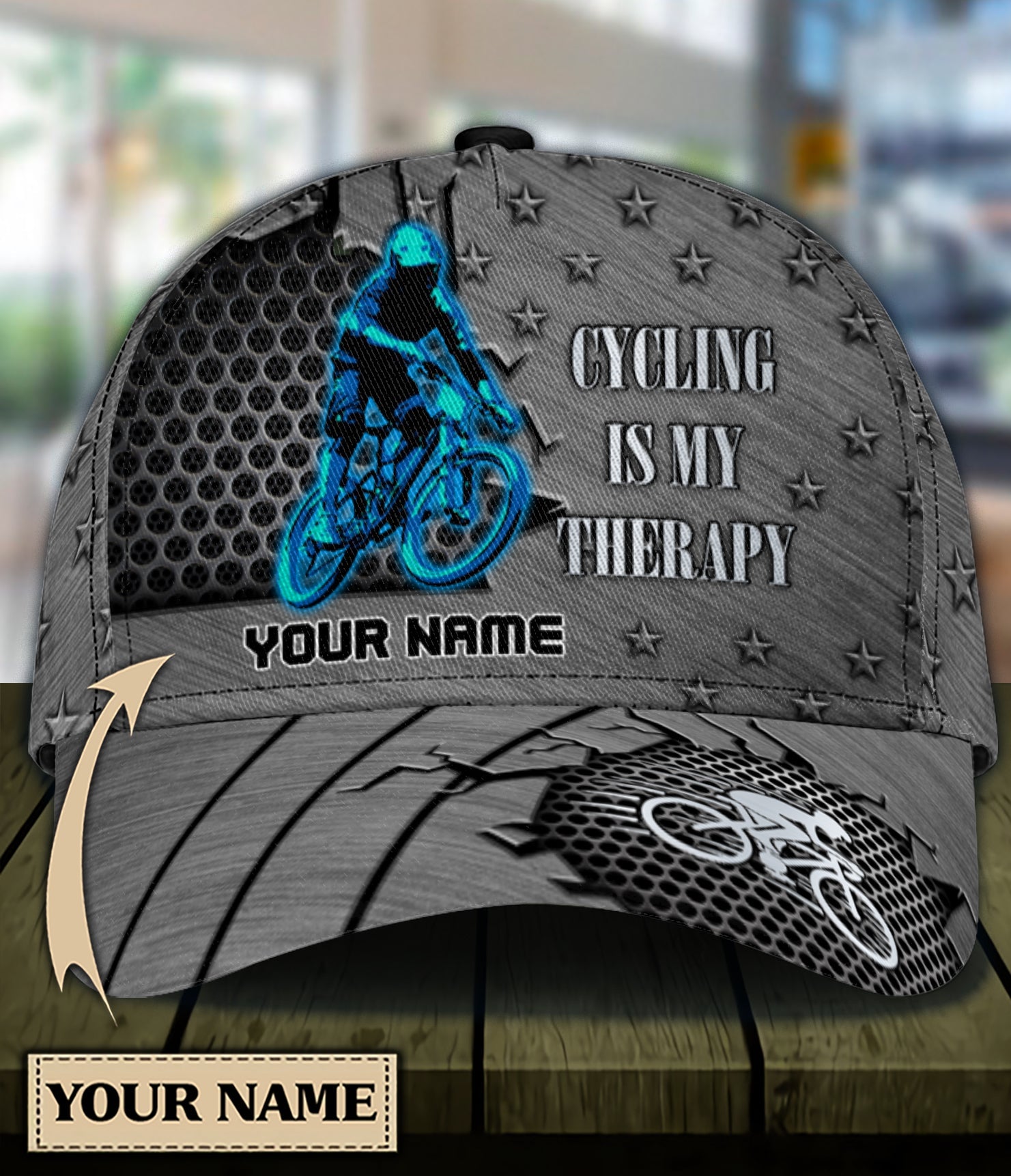 Personalized Cycling Classic Cap Trucker Hats Custom Hats Gifts For Men & Women