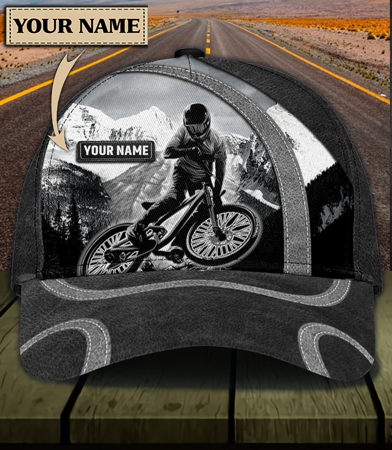 Personalized Cycling Classic Cap Trucker Hats Custom Hats Gifts For Men & Women