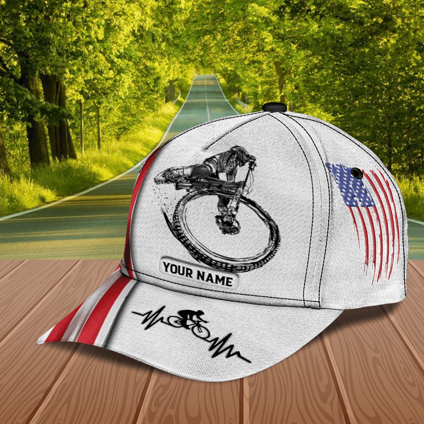 Personalized Cycling Classic Cap Trucker Hats Custom Hats Gifts For Men & Women