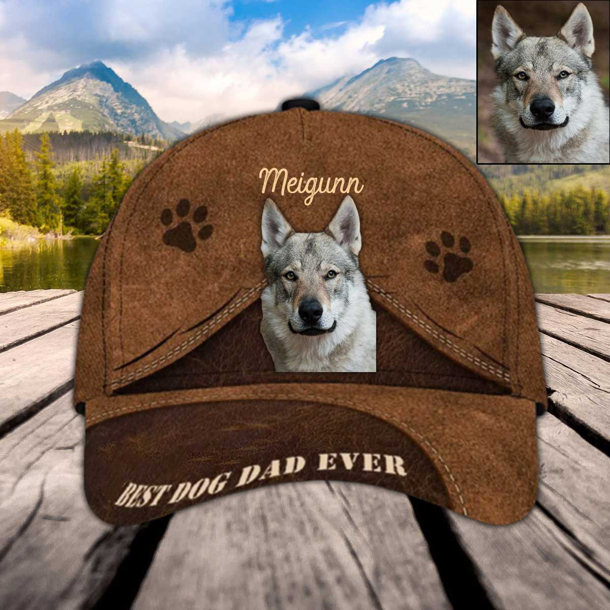 Personalized Czechoslovakian Wolfdog Hat, Custom Photo Czechoslovakian Wolfdog Cap for Mom Trucker Hats Custom Hats Gifts For Men & Women