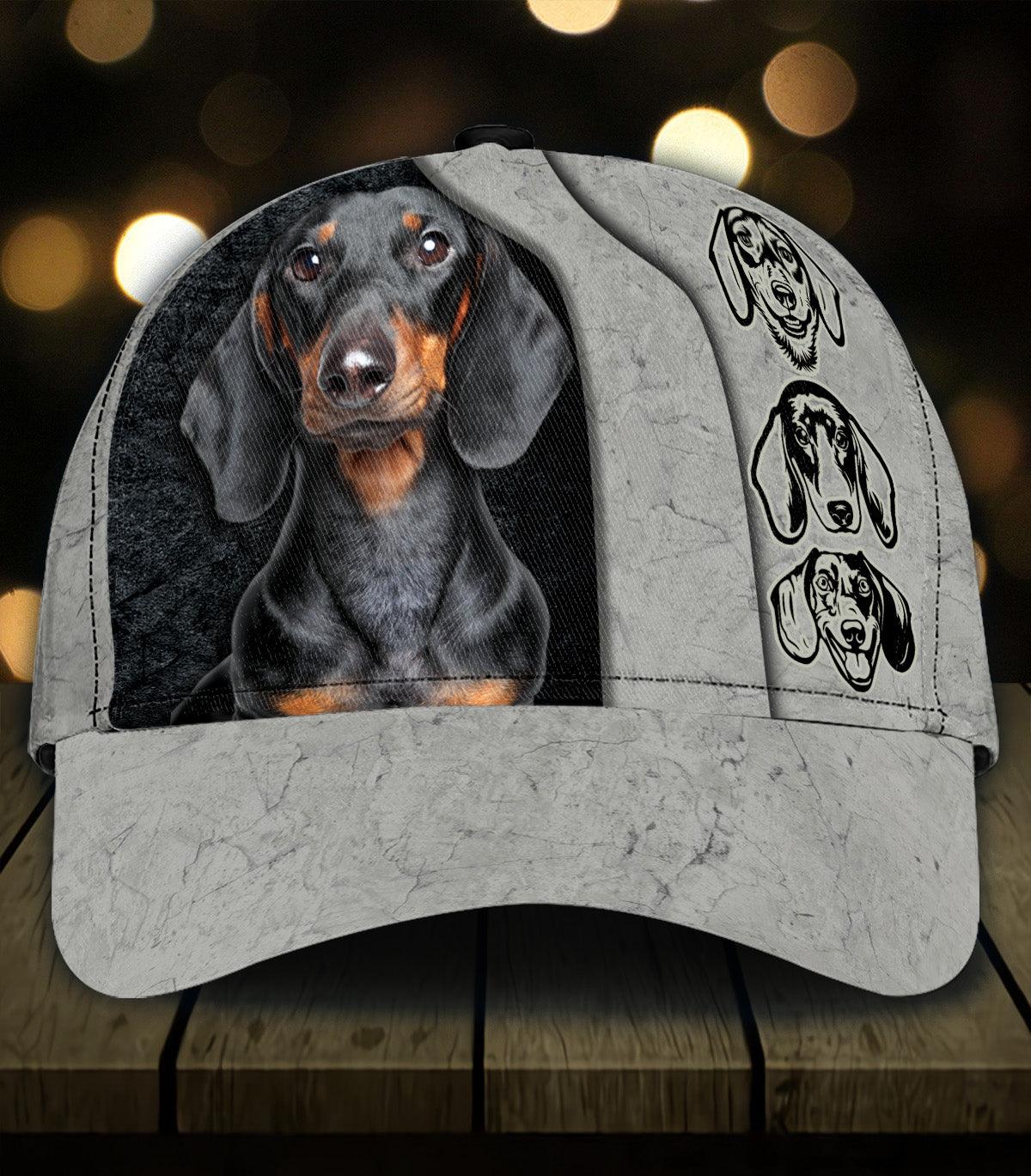 Personalized Dachshund Classic Cap, Personalized Gift for Dachshund Lovers Trucker Hats Custom Hats Gifts For Men & Women