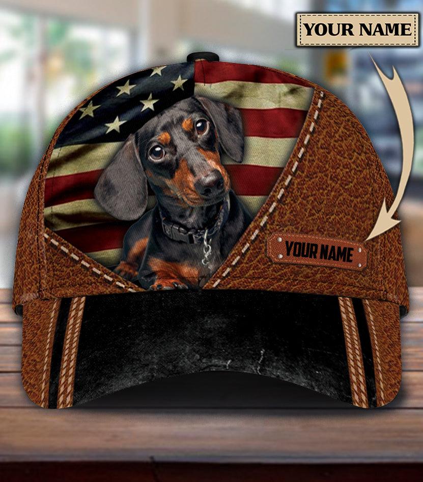 Personalized Dachshund Classic Cap, Personalized Gift for Dachshund Lovers Trucker Hats Custom Hats Gifts For Men & Women