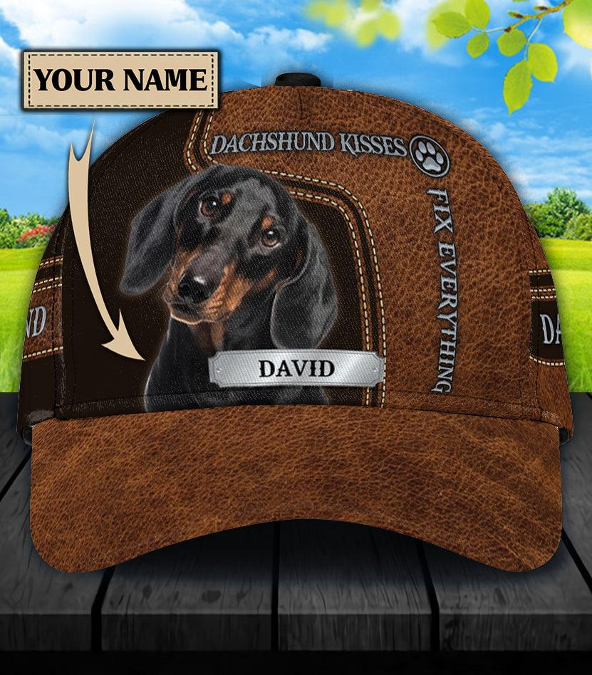 Personalized Dachshund Classic Cap, Personalized Gift for Dachshund Lovers Trucker Hats Custom Hats Gifts For Men & Women