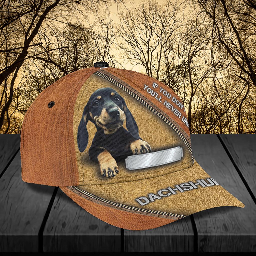 Personalized Dachshund Classic Cap, Personalized Gift for Dachshund Lovers Trucker Hats Custom Hats Gifts For Men & Women