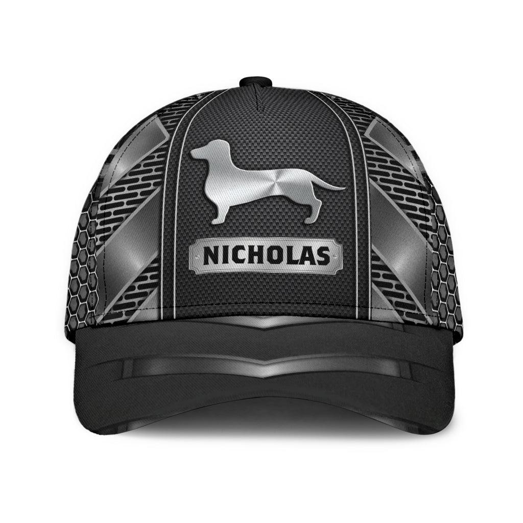 Personalized Dachshund Classic Cap, Personalized Gift for Dachshund Lovers Trucker Hats Custom Hats Gifts For Men & Women