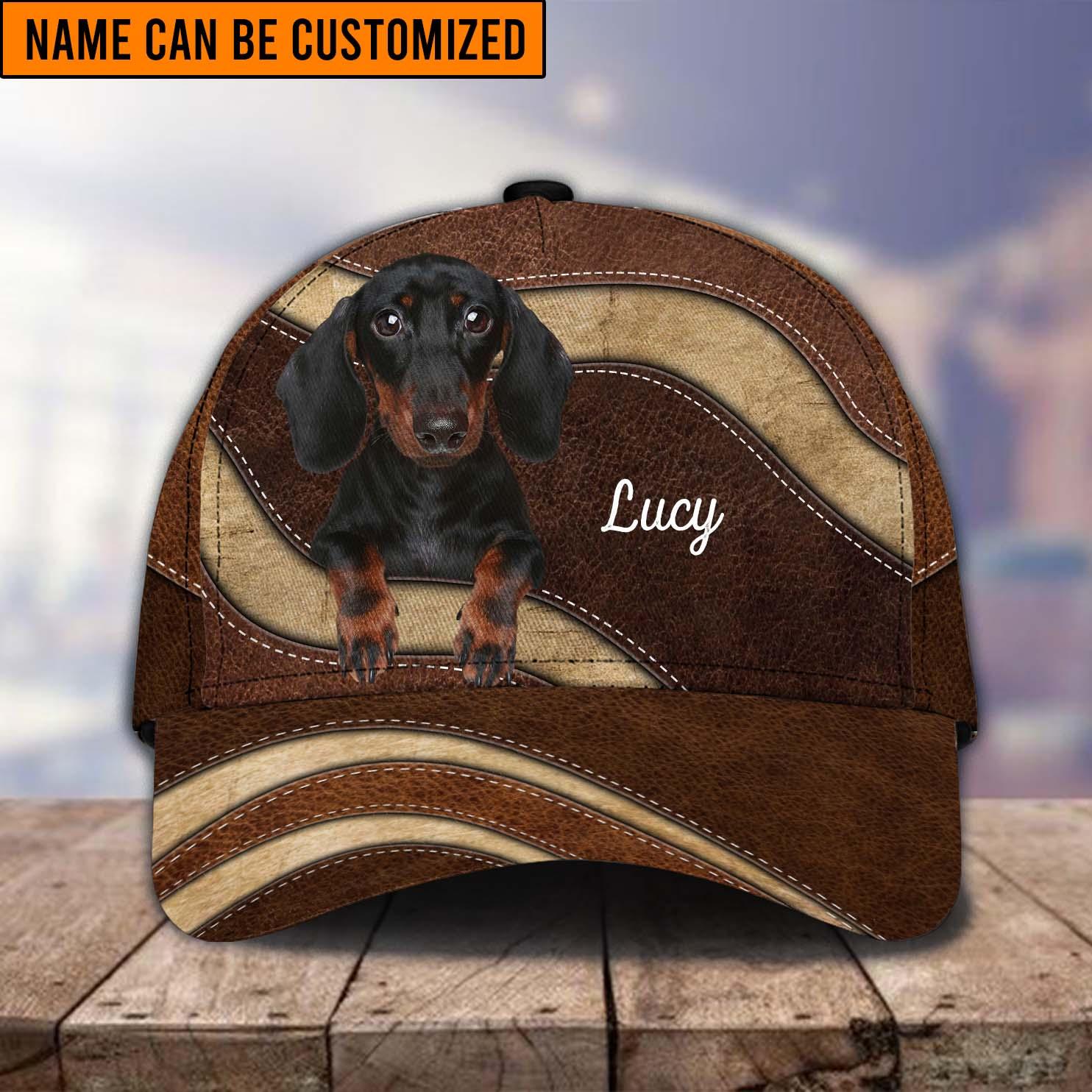 Personalized Dachshund Classic Cap, Personalized Gift for Dachshund Lovers Trucker Hats Custom Hats Gifts For Men & Women