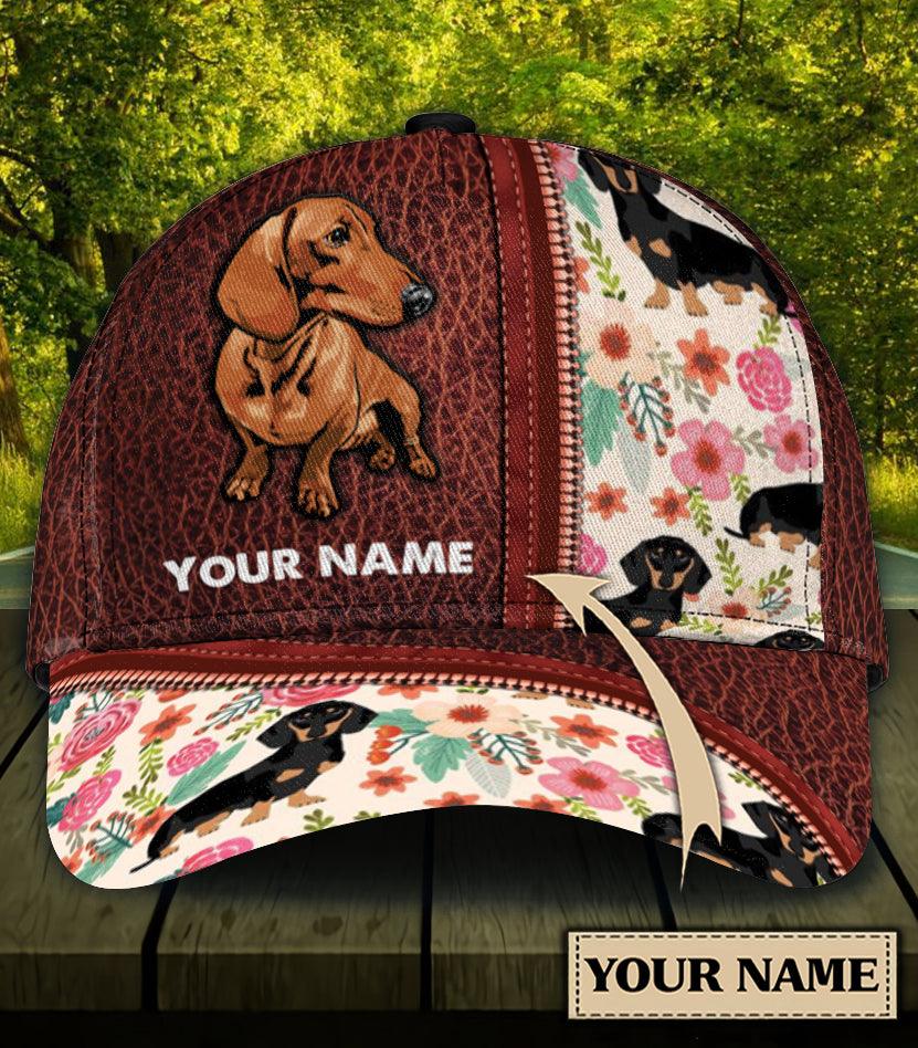 Personalized Dachshund Classic Cap, Personalized Gift for Dachshund Lovers Trucker Hats Custom Hats Gifts For Men & Women