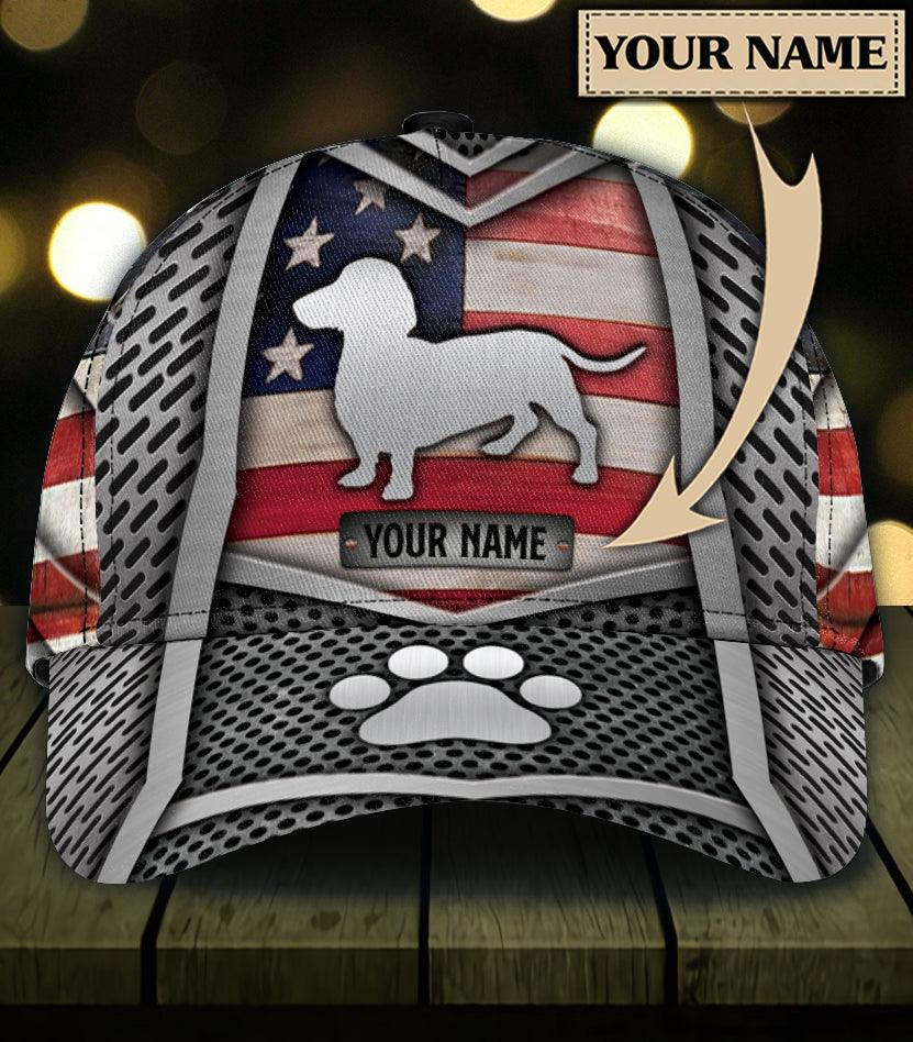 Personalized Dachshund Classic Cap, Personalized Gift for Dachshund Lovers Trucker Hats Custom Hats Gifts For Men & Women