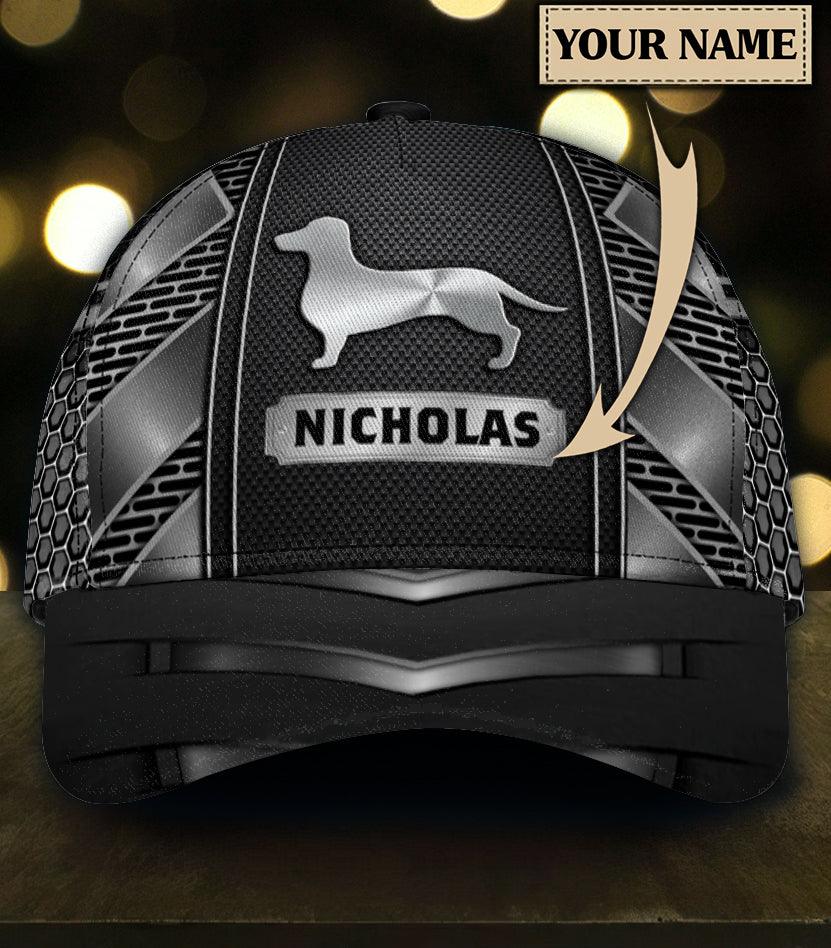 Personalized Dachshund Classic Cap, Personalized Gift for Dachshund Lovers Trucker Hats Custom Hats Gifts For Men & Women