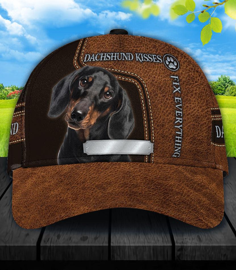 Personalized Dachshund Classic Cap, Personalized Gift for Dachshund Lovers Trucker Hats Custom Hats Gifts For Men & Women