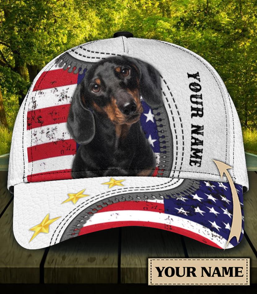 Personalized Dachshund Classic Cap, Personalized Gift for Dachshund Lovers Trucker Hats Custom Hats Gifts For Men & Women