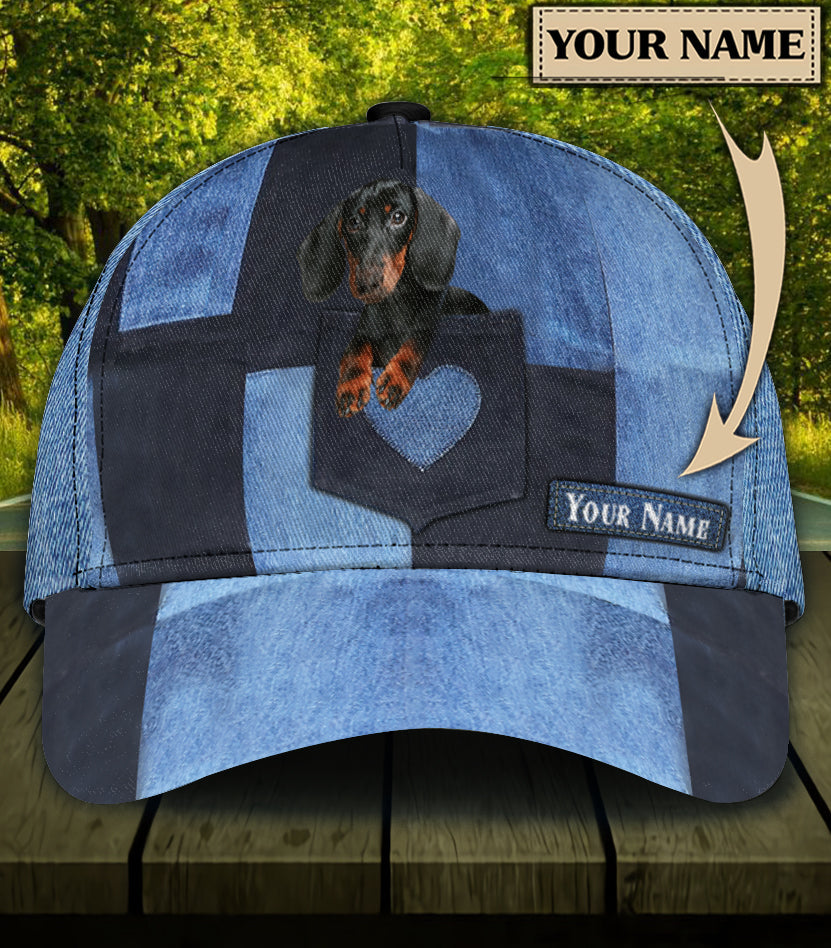 Personalized Dachshund Classic Cap, Personalized Gift for Dachshund Lovers Trucker Hats Custom Hats Gifts For Men & Women