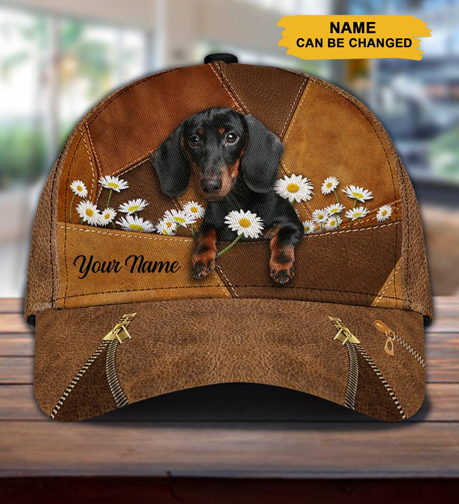 Personalized Dachshund Classic Cap, Personalized Gift for Dachshund Lovers Trucker Hats Custom Hats Gifts For Men & Women