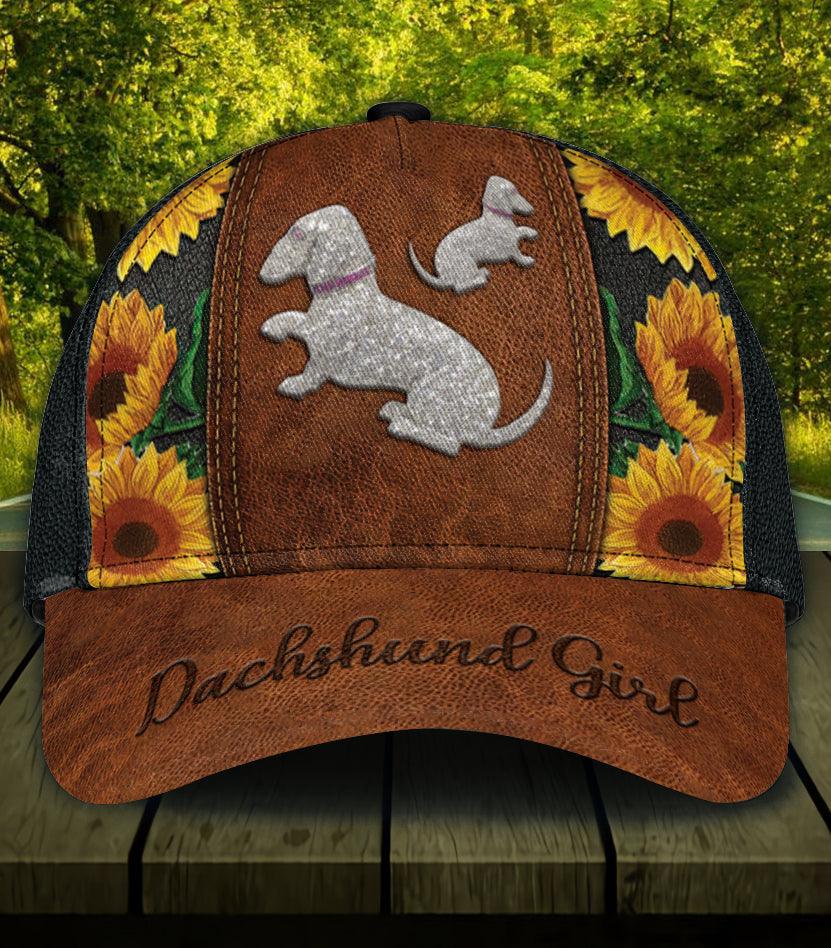 Personalized Dachshund Classic Cap, Personalized Gift for Dachshund Lovers Trucker Hats Custom Hats Gifts For Men & Women
