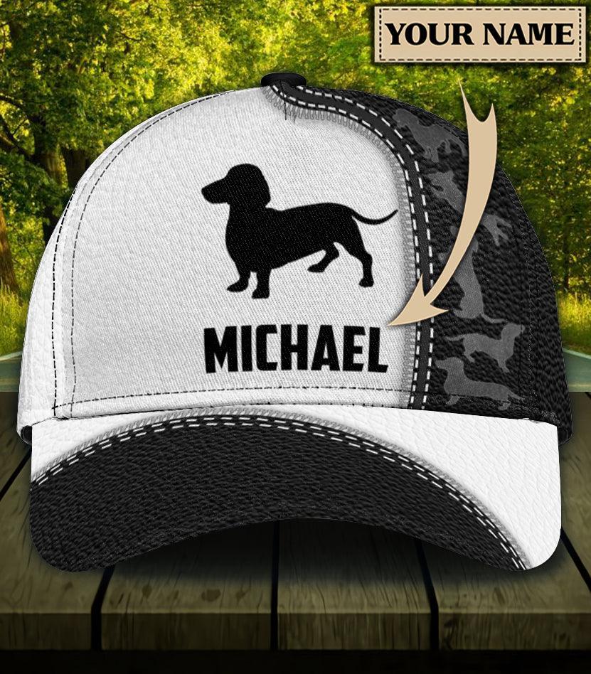 Personalized Dachshund Classic Cap, Personalized Gift for Dachshund Lovers Trucker Hats Custom Hats Gifts For Men & Women