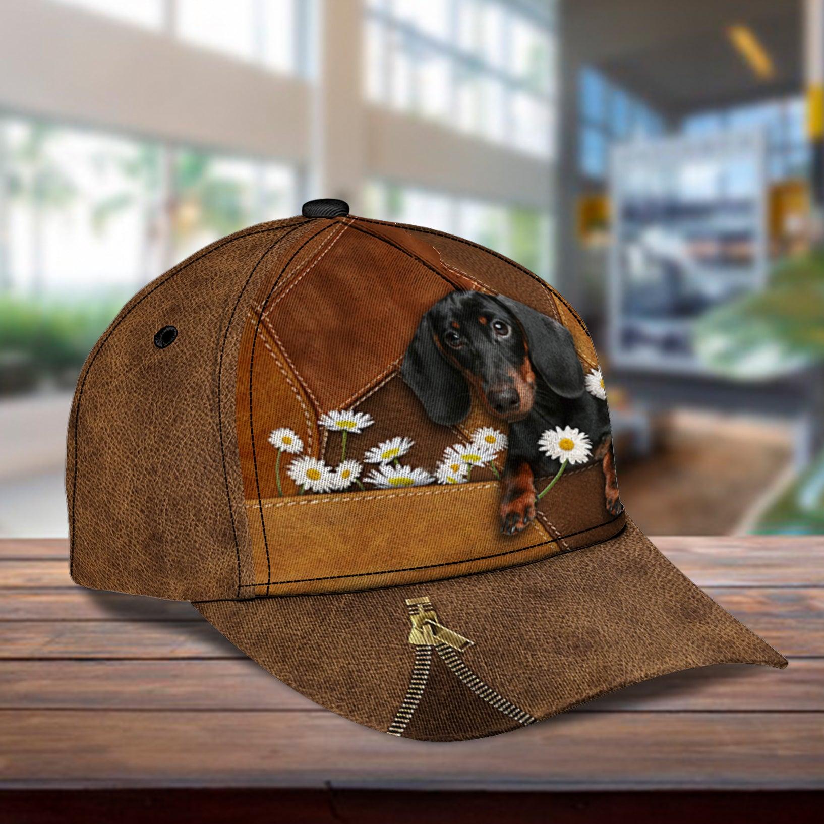 Personalized Dachshund Classic Cap, Personalized Gift for Dachshund Lovers Trucker Hats Custom Hats Gifts For Men & Women