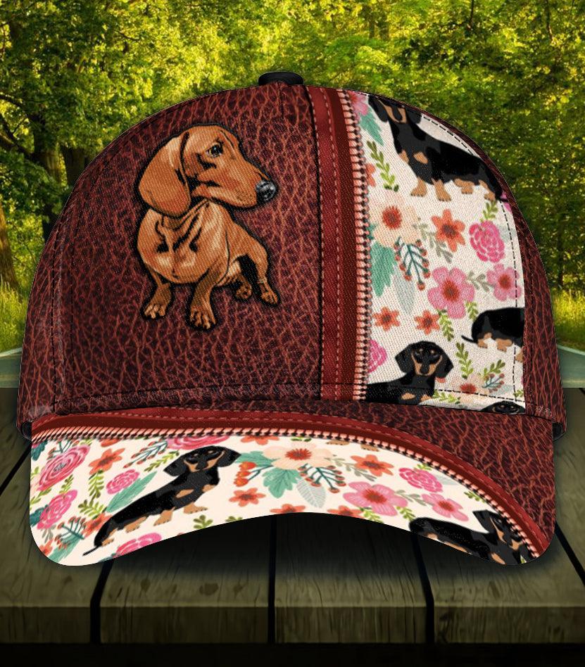 Personalized Dachshund Classic Cap, Personalized Gift for Dachshund Lovers Trucker Hats Custom Hats Gifts For Men & Women