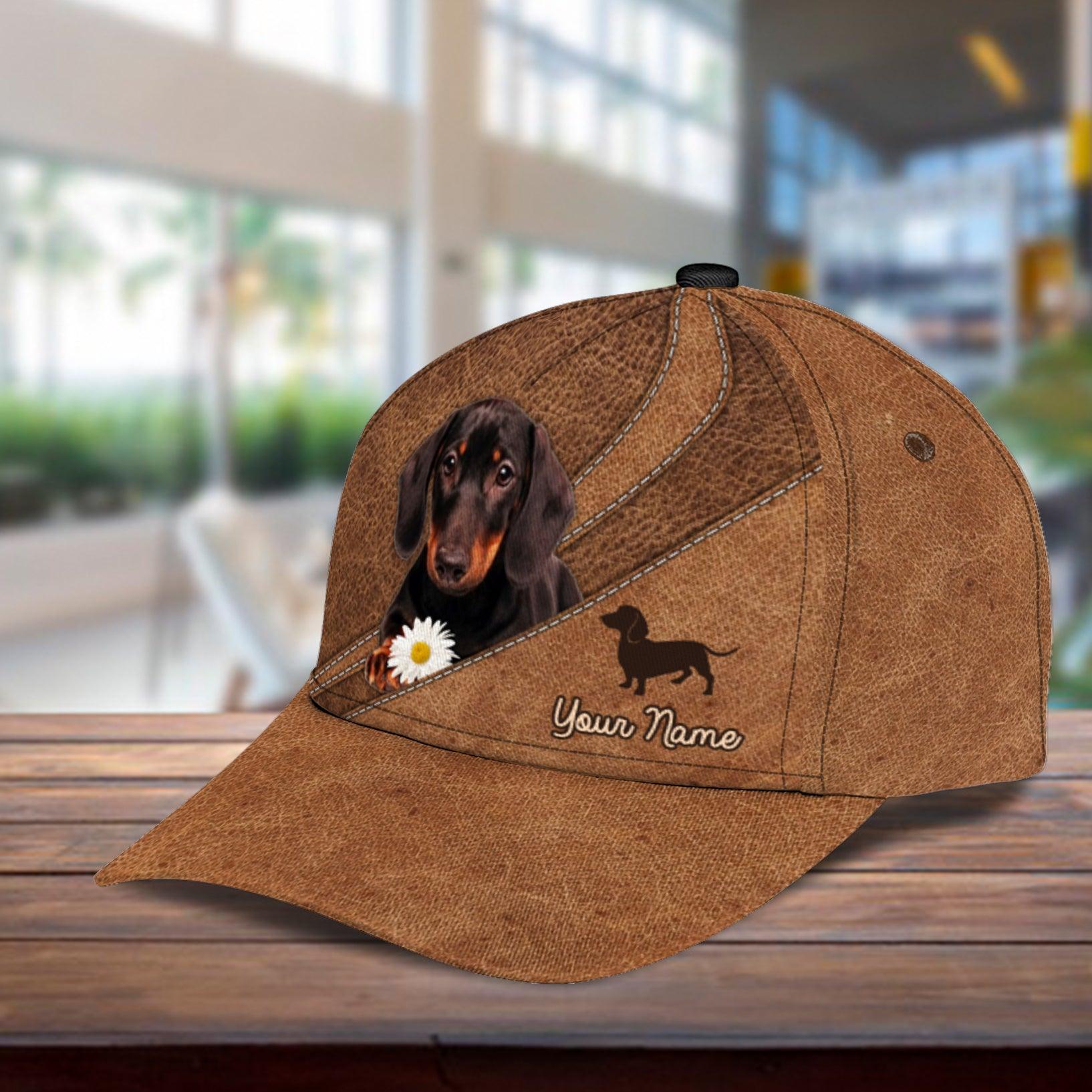 Personalized Dachshund Classic Cap, Personalized Gift for Dachshund Lovers Trucker Hats Custom Hats Gifts For Men & Women