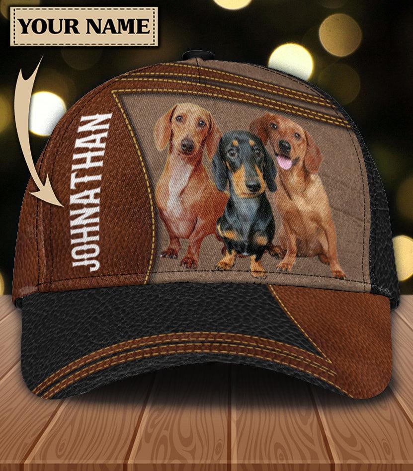 Personalized Dachshund Classic Cap, Personalized Gift for Dachshund Lovers Trucker Hats Custom Hats Gifts For Men & Women