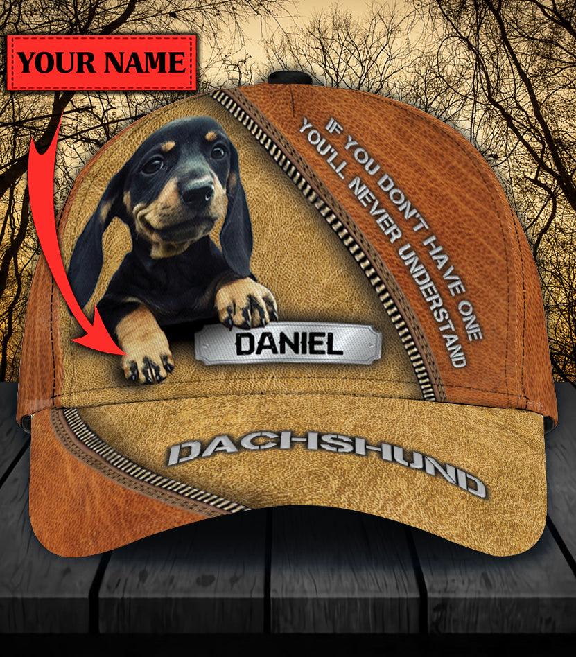 Personalized Dachshund Classic Cap, Personalized Gift for Dachshund Lovers Trucker Hats Custom Hats Gifts For Men & Women