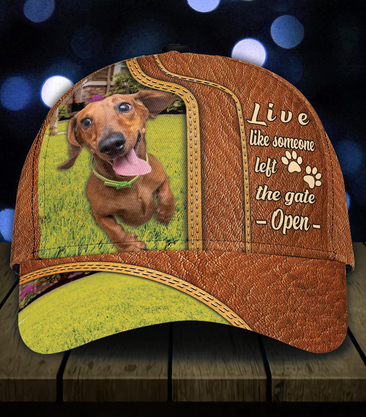 Personalized Dachshund Classic Cap, Personalized Gift for Dachshund Lovers Trucker Hats Custom Hats Gifts For Men & Women