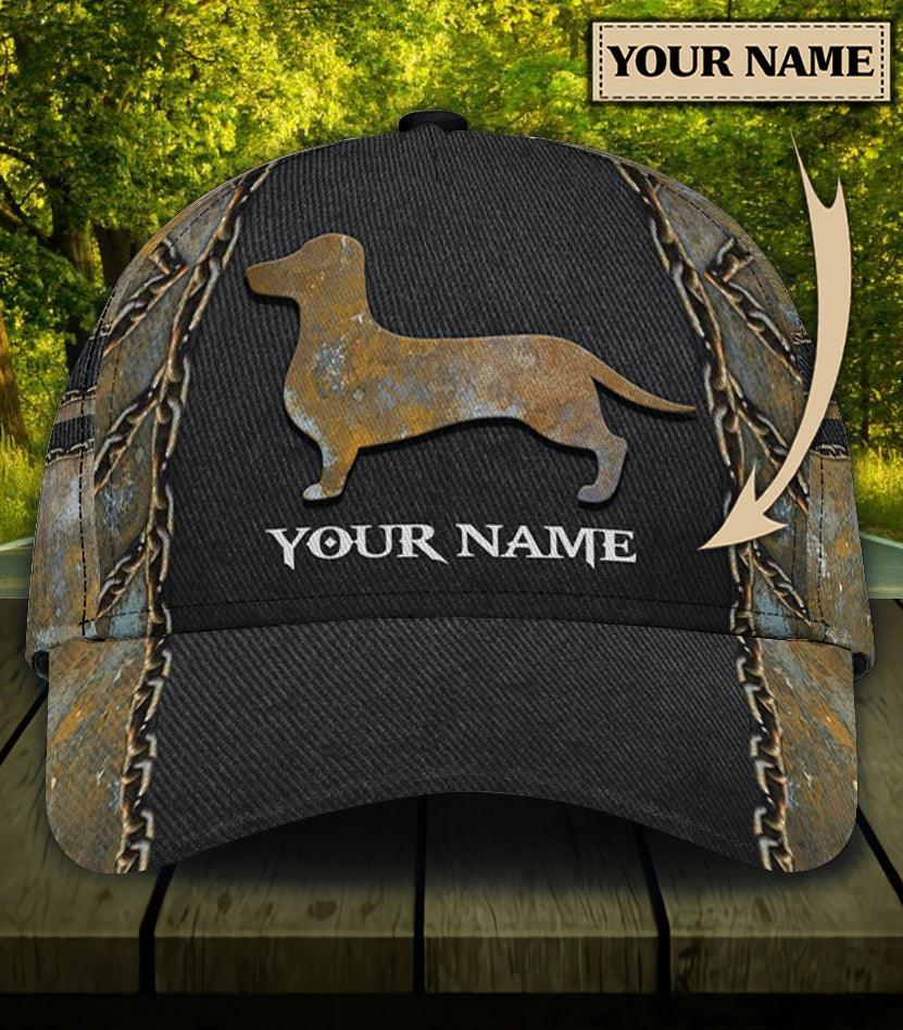 Personalized Dachshund Classic Cap, Personalized Gift for Dachshund Lovers Trucker Hats Custom Hats Gifts For Men & Women