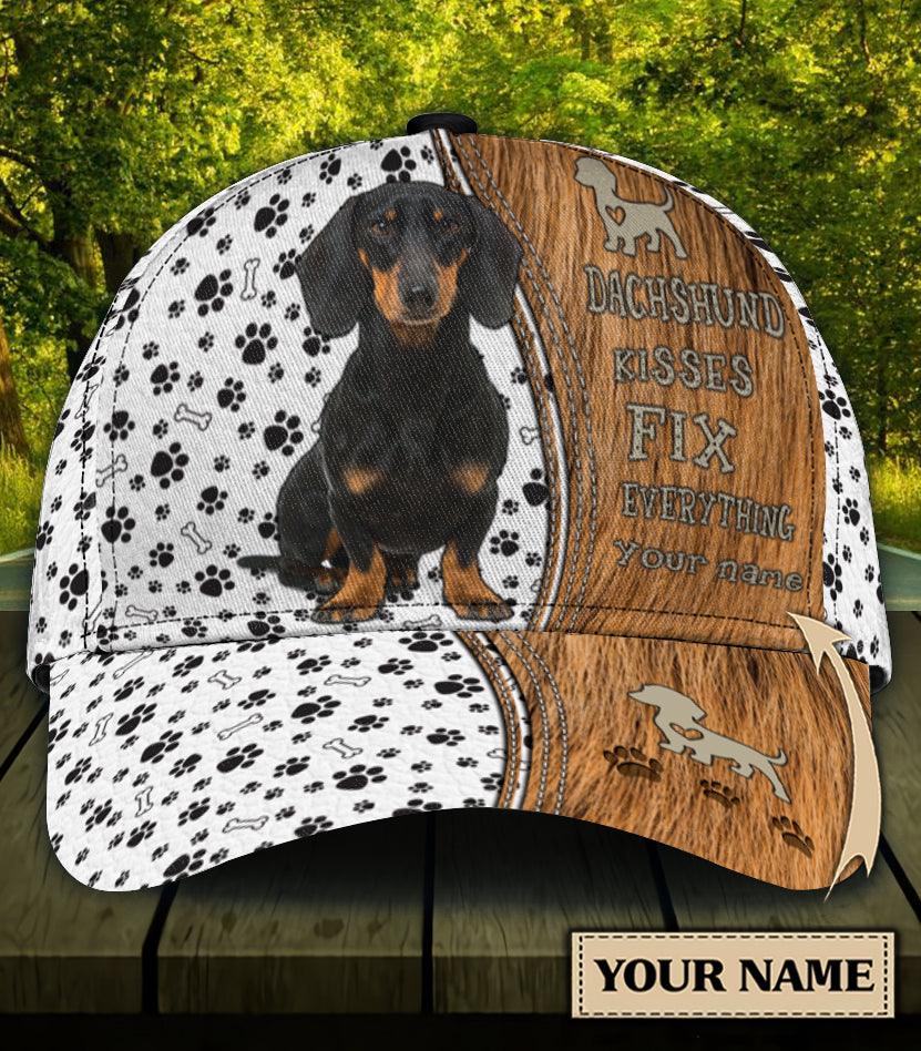 Personalized Dachshund Classic Cap, Personalized Gift for Dachshund Lovers Trucker Hats Custom Hats Gifts For Men & Women