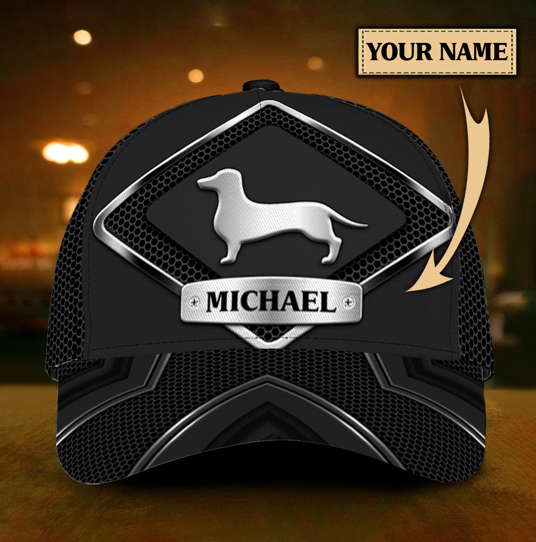 Personalized Dachshund Classic Cap, Personalized Gift for Dachshund Lovers Trucker Hats Custom Hats Gifts For Men & Women