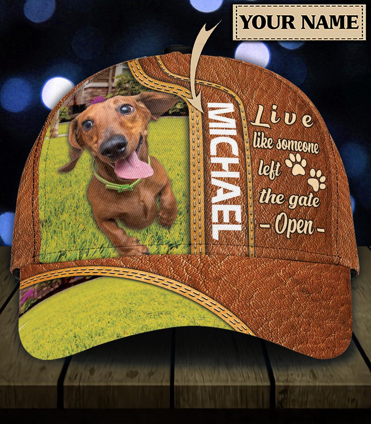 Personalized Dachshund Classic Cap, Personalized Gift for Dachshund Lovers Trucker Hats Custom Hats Gifts For Men & Women