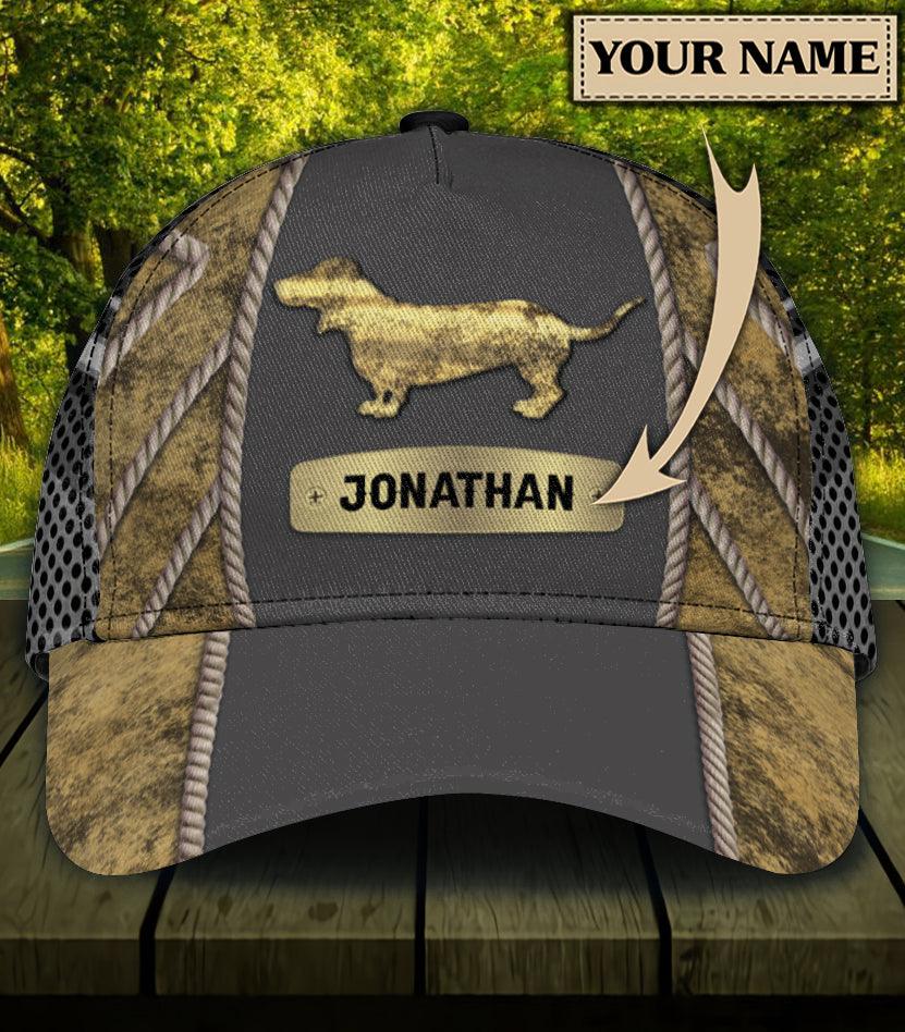 Personalized Dachshund Classic Cap, Personalized Gift for Dachshund Lovers Trucker Hats Custom Hats Gifts For Men & Women
