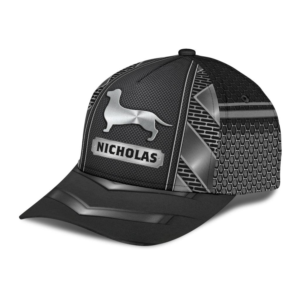 Personalized Dachshund Classic Cap, Personalized Gift for Dachshund Lovers Trucker Hats Custom Hats Gifts For Men & Women