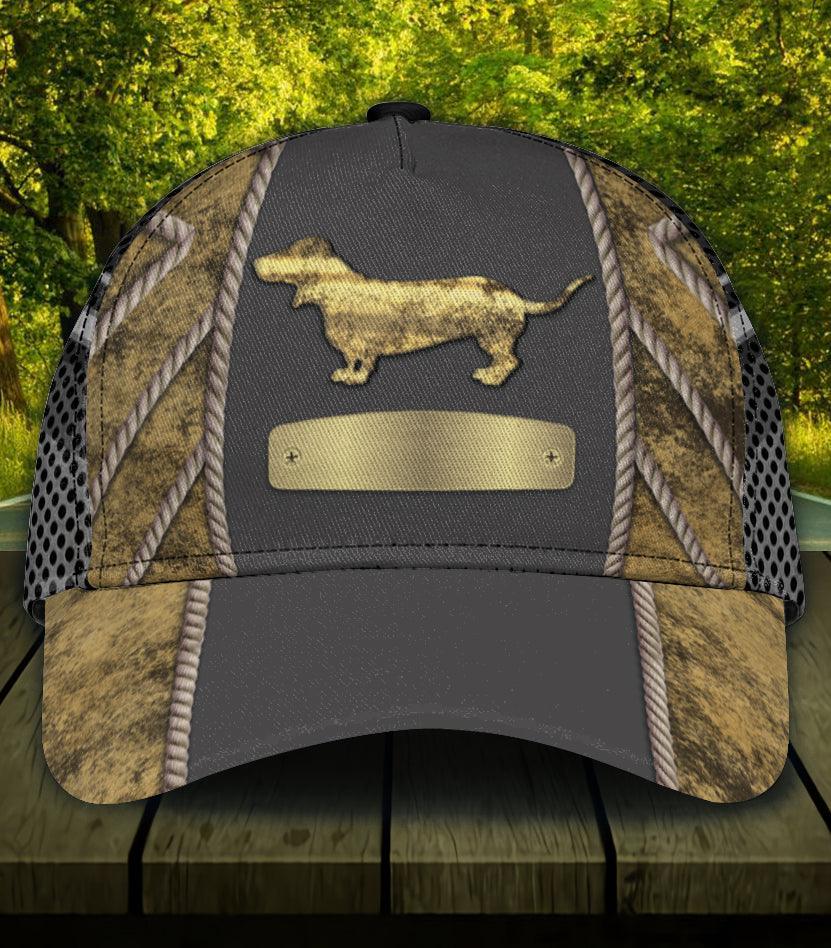 Personalized Dachshund Classic Cap, Personalized Gift for Dachshund Lovers Trucker Hats Custom Hats Gifts For Men & Women