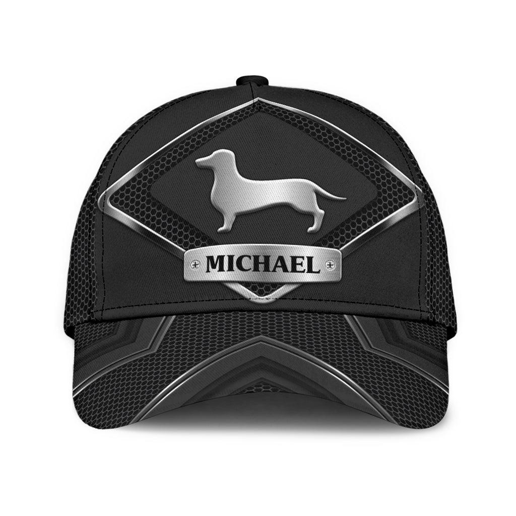 Personalized Dachshund Classic Cap, Personalized Gift for Dachshund Lovers Trucker Hats Custom Hats Gifts For Men & Women