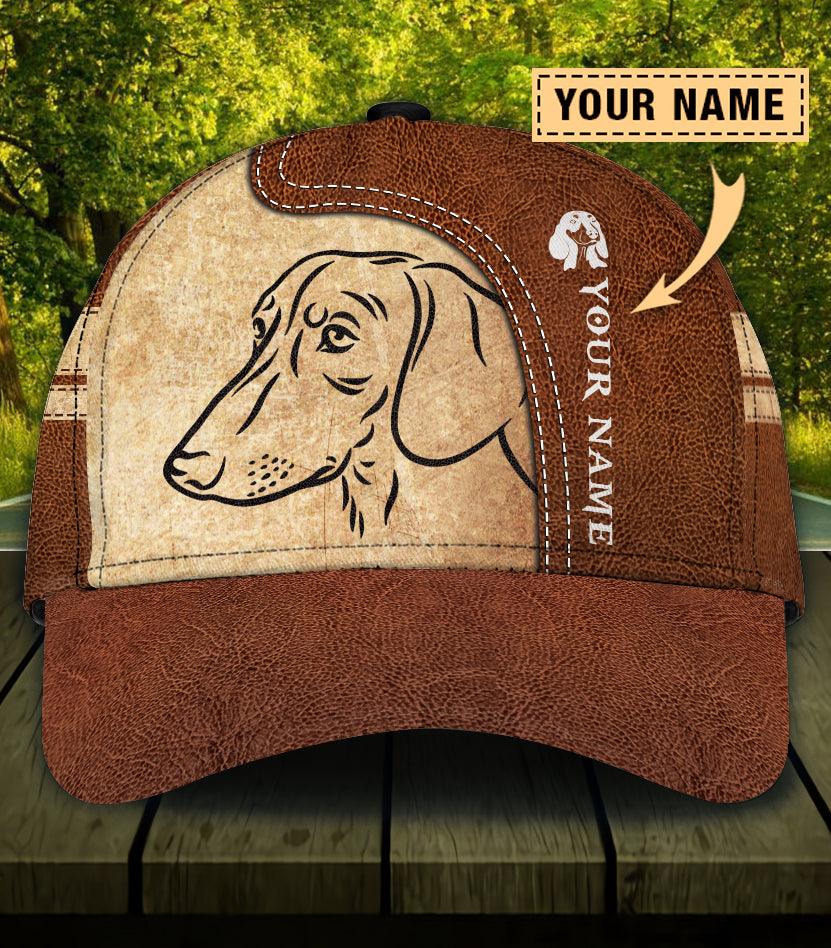 Personalized Dachshund Classic Cap, Personalized Gift for Dachshund Lovers Trucker Hats Custom Hats Gifts For Men & Women