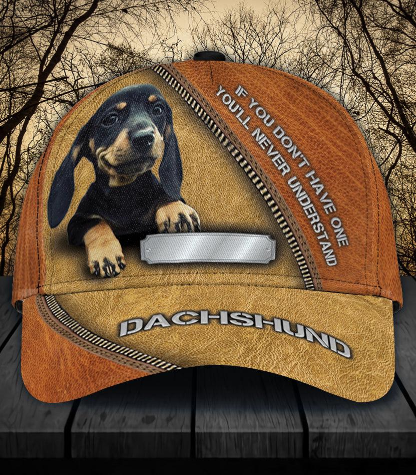 Personalized Dachshund Classic Cap, Personalized Gift for Dachshund Lovers Trucker Hats Custom Hats Gifts For Men & Women