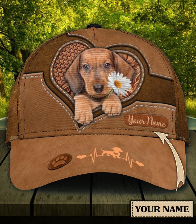 Personalized Dachshund Classic Cap, Personalized Gift for Dachshund Lovers Trucker Hats Custom Hats Gifts For Men & Women