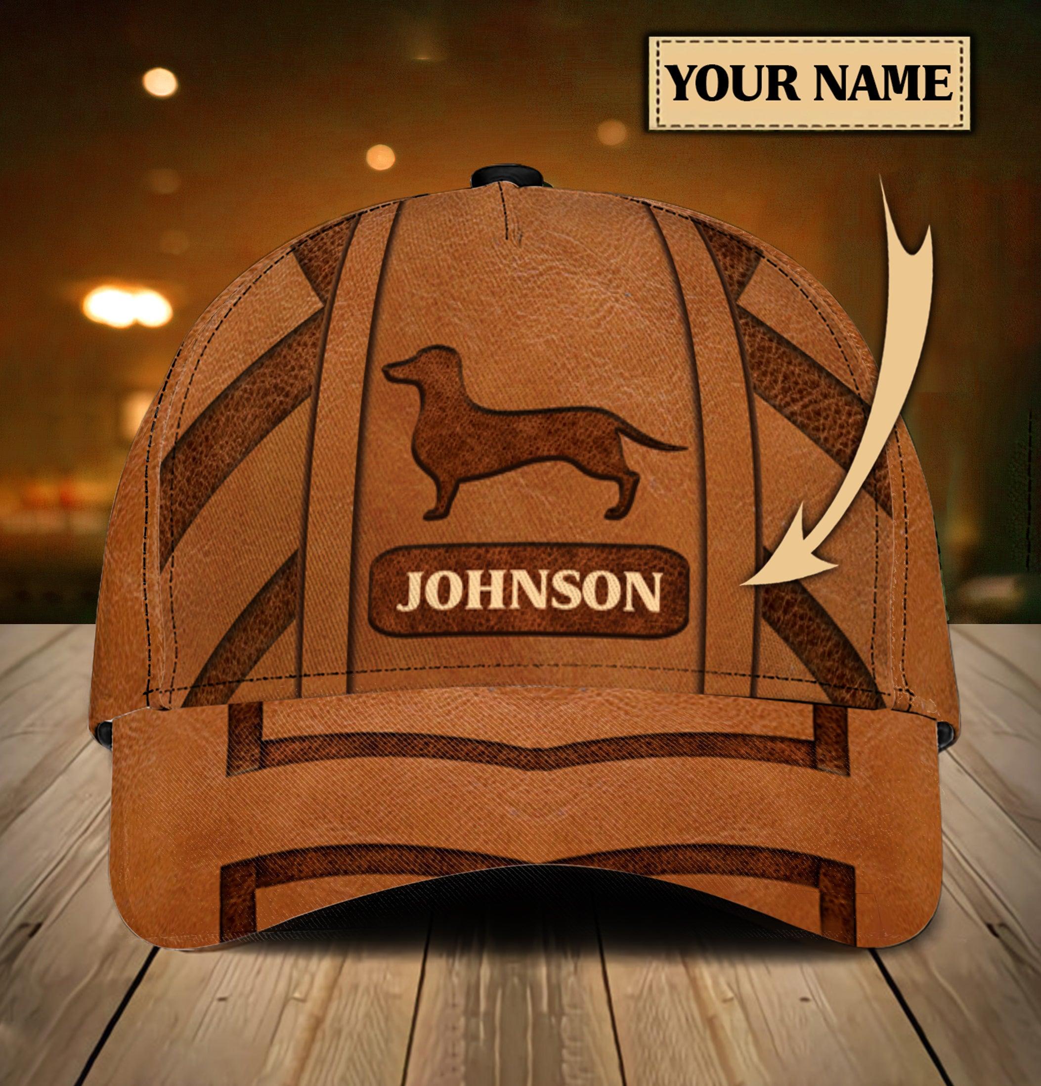 Personalized Dachshund Classic Cap, Personalized Gift for Dachshund Lovers Trucker Hats Custom Hats Gifts For Men & Women