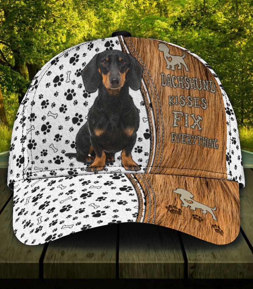 Personalized Dachshund Classic Cap, Personalized Gift for Dachshund Lovers Trucker Hats Custom Hats Gifts For Men & Women