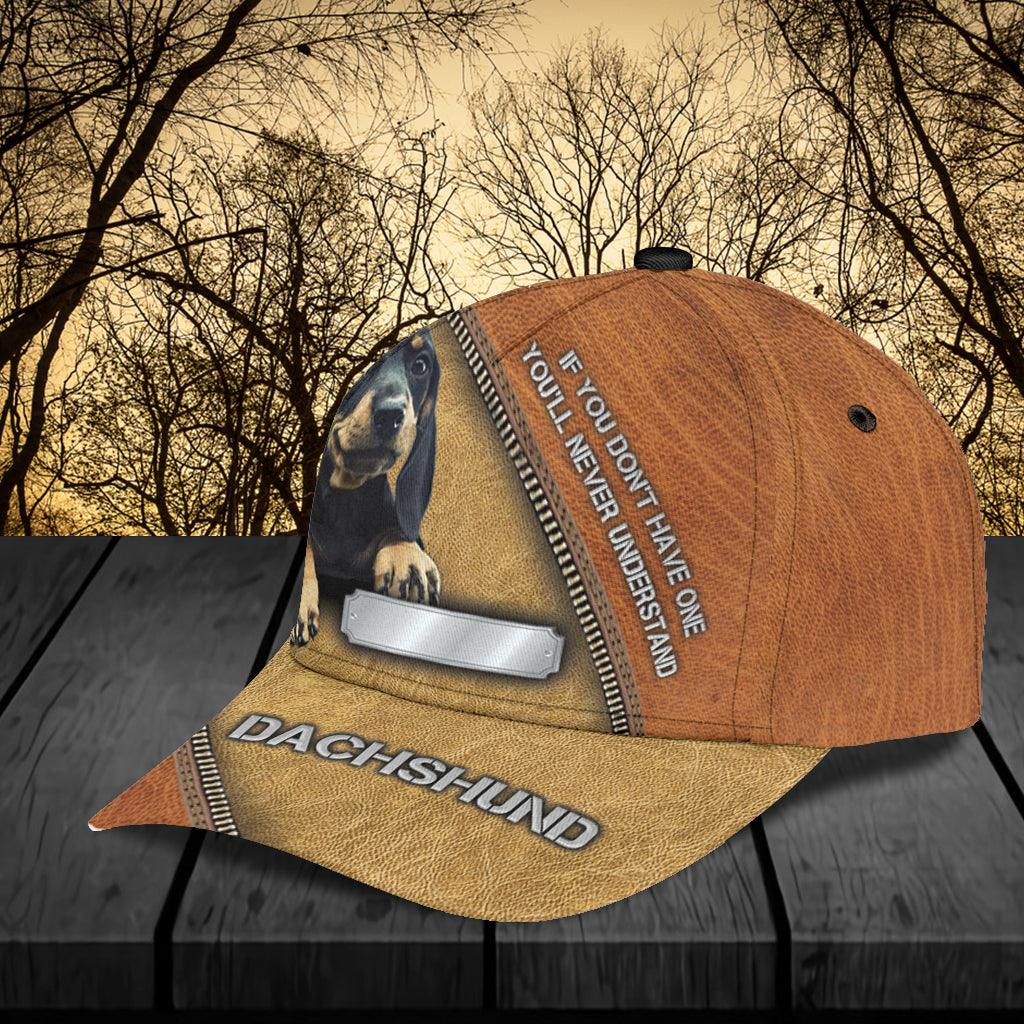 Personalized Dachshund Classic Cap, Personalized Gift for Dachshund Lovers Trucker Hats Custom Hats Gifts For Men & Women