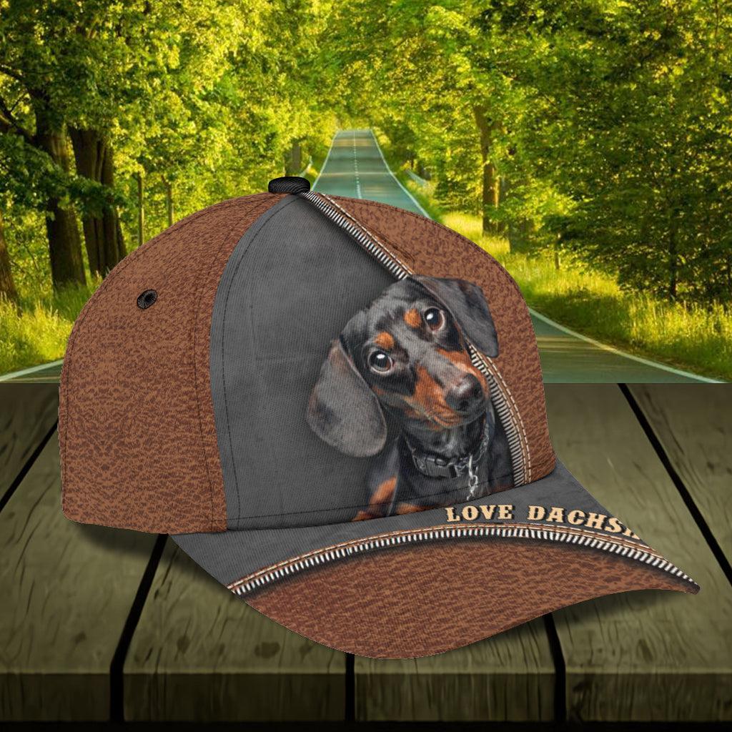 Personalized Dachshund Classic Cap, Personalized Gift for Dog Lovers, Dog Dad, Dog Mom, Personalized Gift for Dachshund Lovers Trucker Hats Custom Hats Gifts For Men & Women