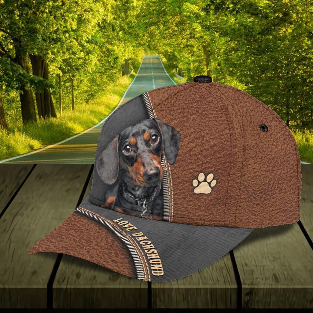 Personalized Dachshund Classic Cap, Personalized Gift for Dog Lovers, Dog Dad, Dog Mom, Personalized Gift for Dachshund Lovers Trucker Hats Custom Hats Gifts For Men & Women