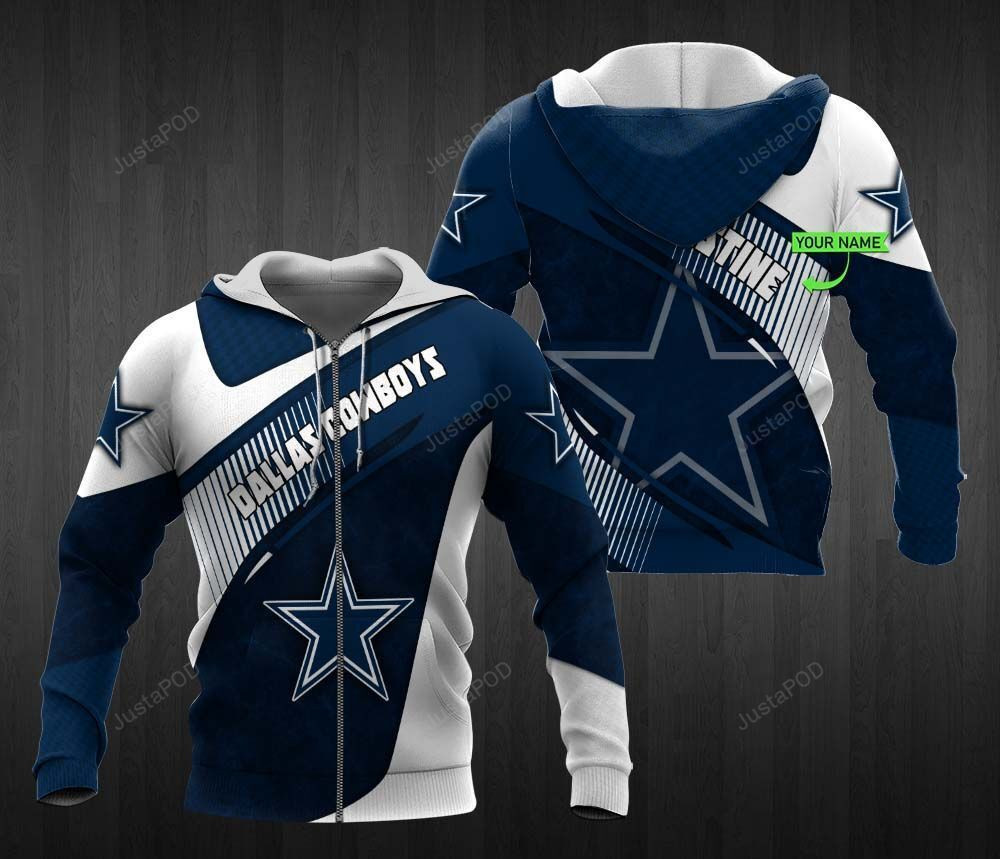 Personalized Dallas Cowboys 3D All Over Print Hoodie, Zip Hoodie