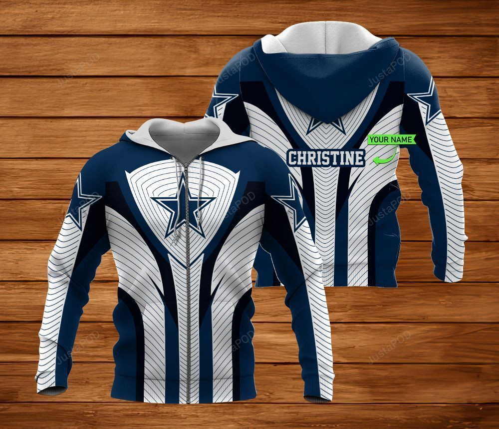 Personalized Dallas Cowboys 3D All Over Print Hoodie, Zip Hoodie